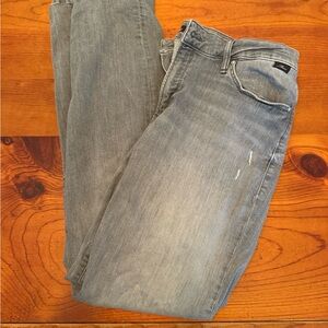 Mavi Gray Slim Jeans with Vintage Distressing